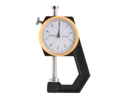 Calibrador De Grosor Dial Cabeza Plana Para Cuero Vegetal Tester Herramienta Diy De Medición 0-20mm