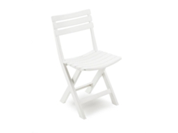 Conjunto de 4 Cadeiras Dobráveis Birki Branco IPAE PROGARDEN (44x41x78cm)