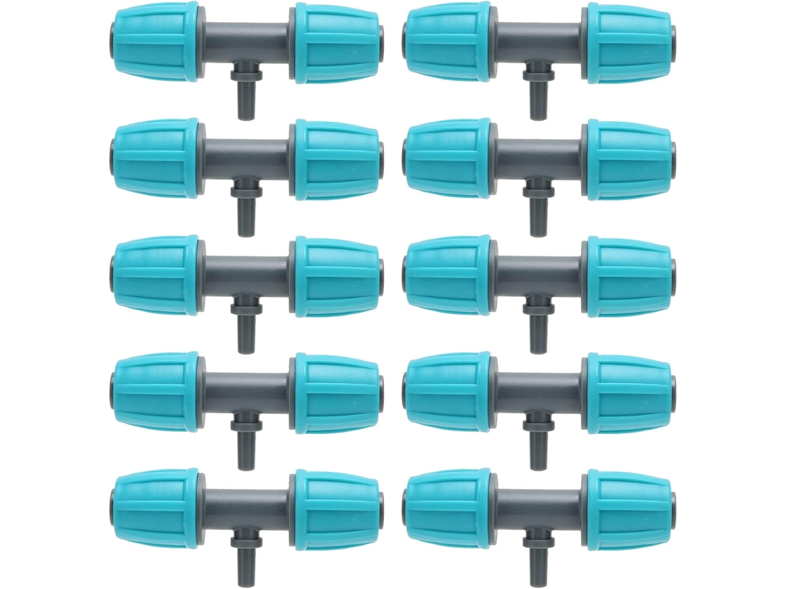 Conector T Com Farpa De 16 Mm Para 4/7, Material Pe Durável, Fácil