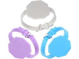 Lote De 3 Pulseiras Em Silicone Reutilizáveis Para Poignet Bloc-notes Effaçable, Pulseira Mémo Polyvalent Et