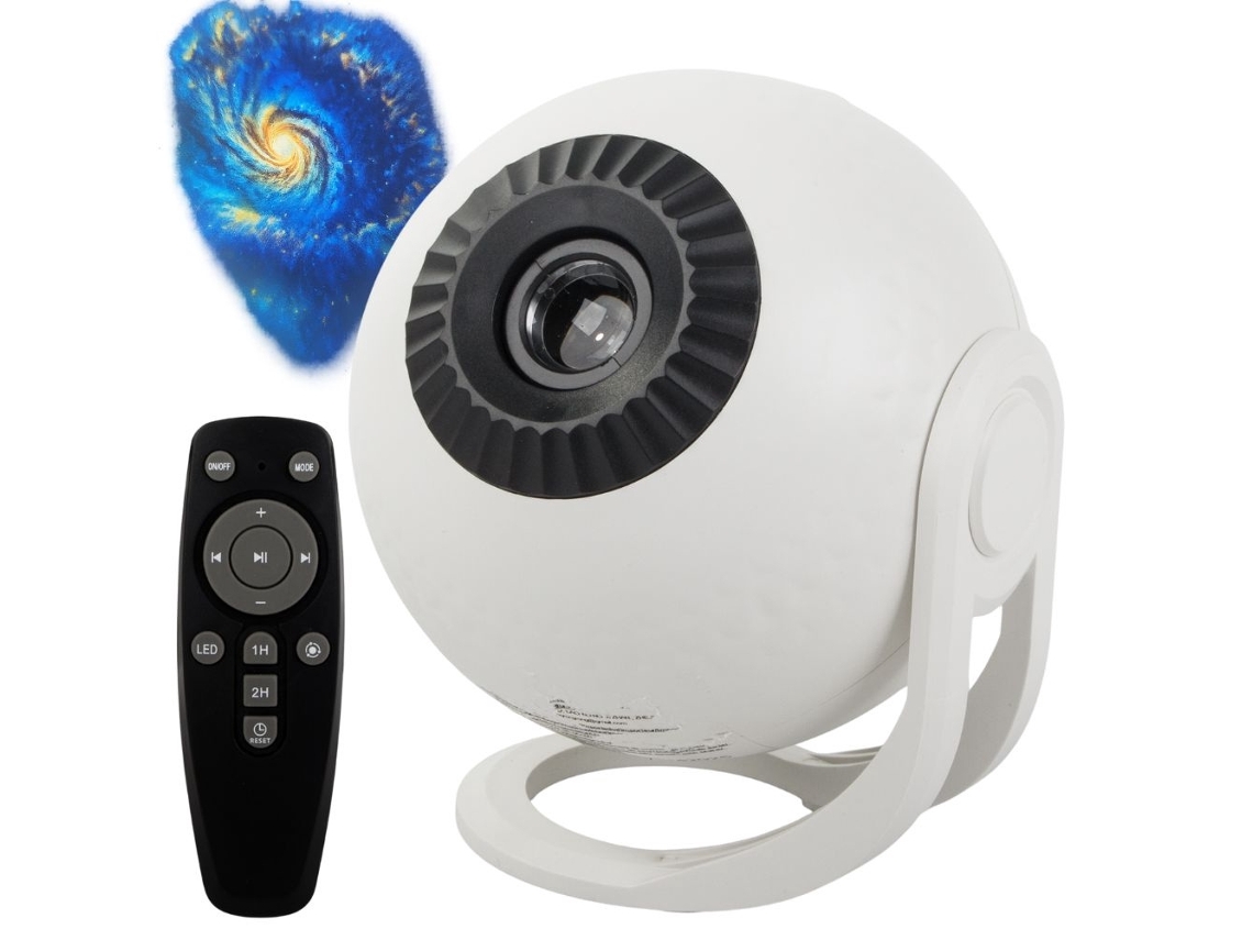 Projetor Espacial 4k, Lâmpada Led Estelar com Controle Remoto BRILVIBERA