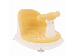 Cadeira de banho dobrável antiderrapante para bebês com ventosa e protetor de pele.