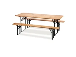 Conjunto de mesa BORA BORA de 1,8 m + 2 bancos