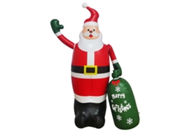Papai Noel Inflável Com Luz De Led Para Decoração De Jardim