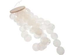 Sino de Vento Kichouse em Formato de Concha, com Som Nítido e Estrutura Simples, Decoração Suspensa Branca para Sala de CHABERLU