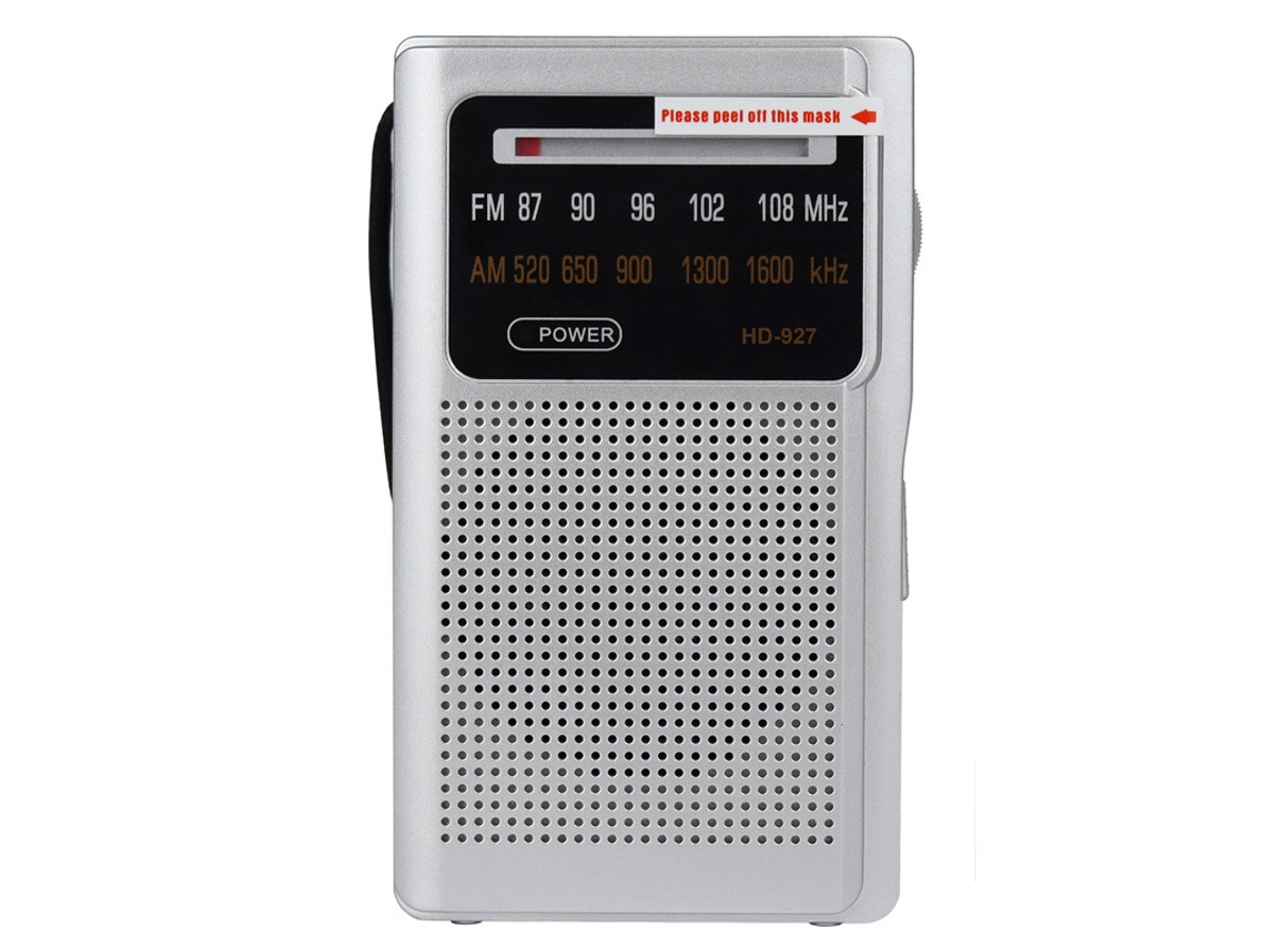 Rádio Am/fm Portátil Mini Bolso Prateado ZYBLSSBB