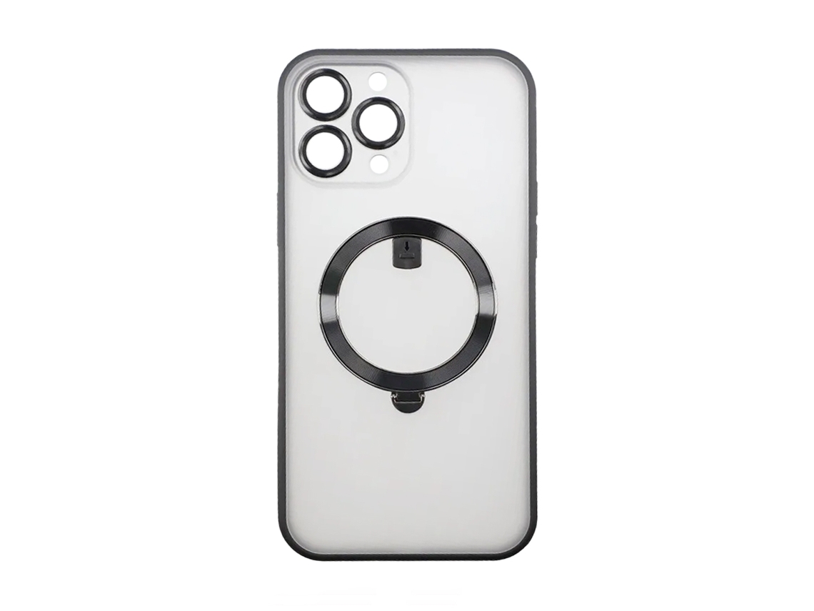 Capa para Iphone 13 Pro Max com Suporte Magsafe Rvelon, Preta AQUAFORGE