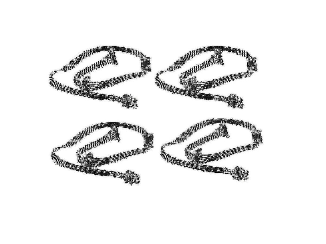 Conjunto De 4 Cabos De Alimentação Com Conector De 6 Pinos Para 3x Sata Para Controladoras Supernova 650 750 850 1000 1600 2000 G2 G3 P2 Aquaforge