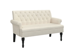 Bench, Benches Vidaxl Creme Tecido (n/a)