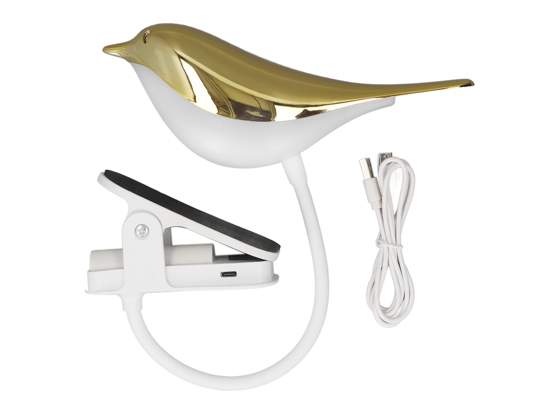 Lâmpada de Mesa pássaro clip on com controle táctil regulável USB para leitura e estudo infantil com S/MARCA