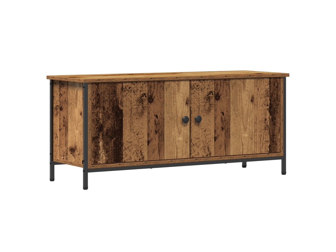 Conjunto 1 Gabinete Para Tv Vidaxl Castanho Derivados De Madeira (100 X 35 X 45 Cm)