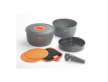 Conjunto de 3 Popottes de Alumínio Anodizado ESBIT