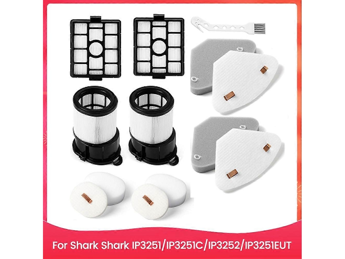 Filtro E Filtro De Algodão Para Aspirador De Pó Shark Ip3251/ip3251c/ip3252/ip3251eut - Peça De Reposição Para A Base Do Filtro