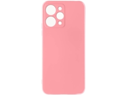 Capa Para Xiaomi Redmi 12 Silicone Rígida Rosa