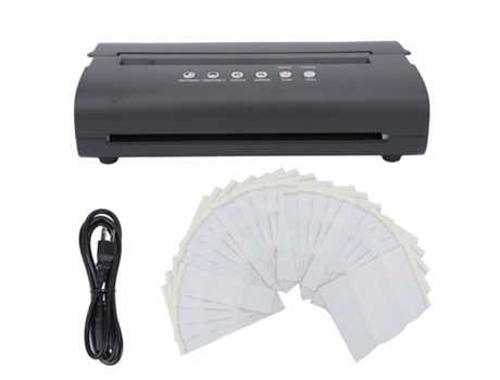 Máquina De Transferência De Tatuagem Conjunto Velocidade Alta Baixo Ruído 30 Folhas Papel Copiador Modelo Impressora 100 240v Aiaididiy