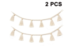 MEOIRUERY 2pcs Tapeçaria Macramê De Algodão Com Franjas, Decoração Para Parede, Para Decoração Boho, Quarto De Criança