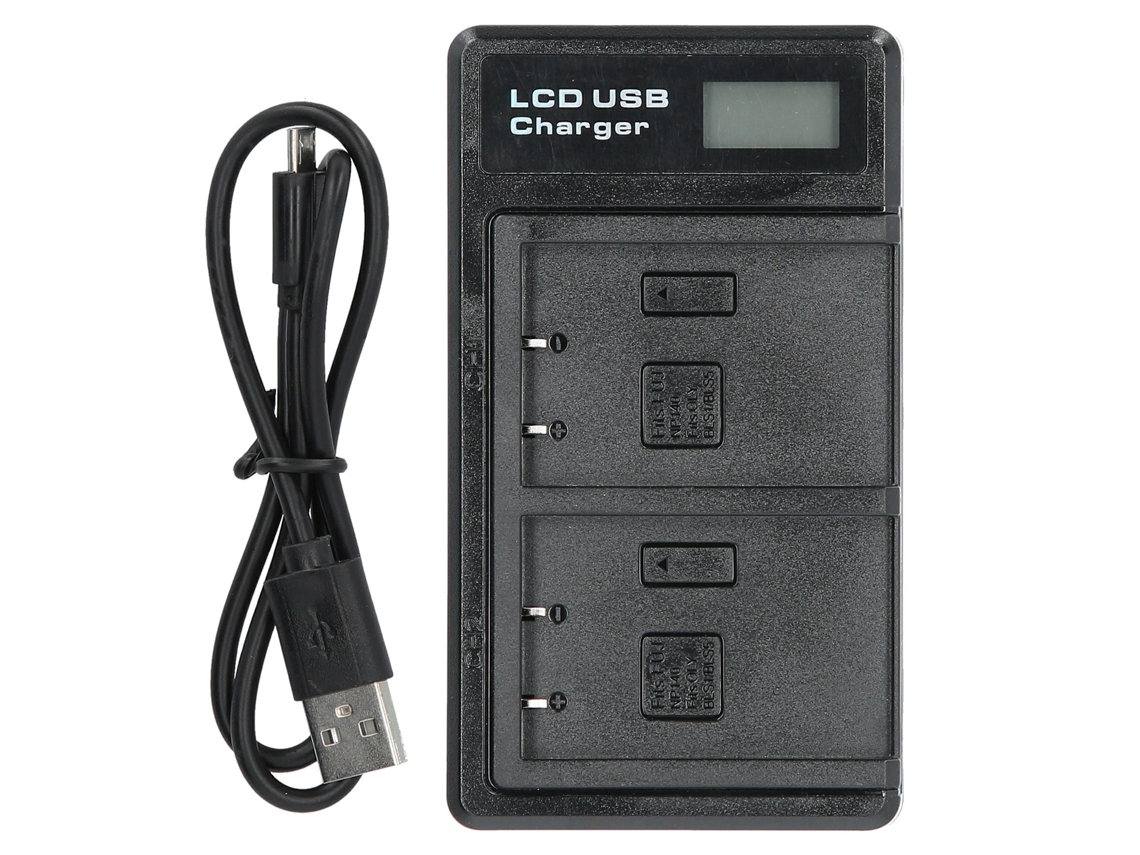 Portable Camera Battery Charger For Bls5 Usb Camera Dual Charger With Lcd Display LAXISCREED