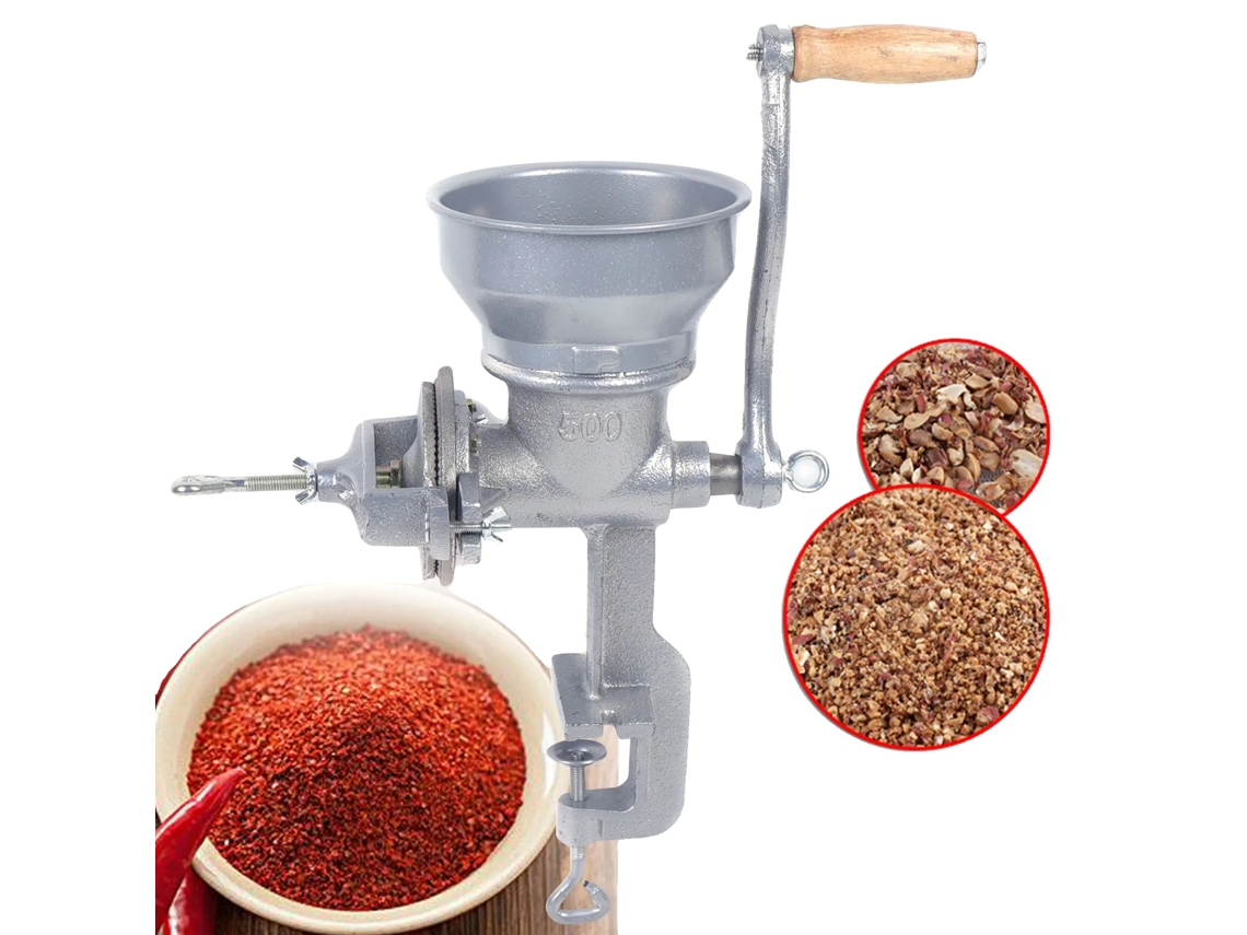 Moedor de café manual Ferro Cast, com ajuste de altura para espresso, prensa francesa e café coado, ideal para casa, escritório e viagens.
