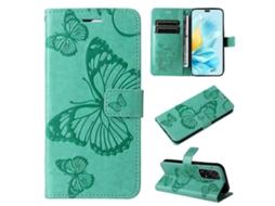 Capa De Celular Flip Em Couro Com Estampa De Borboleta 3d Em Relevo Para Honor Magic7 5g