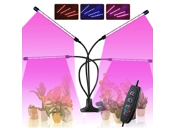 2026 luz de Crecimiento 40w 80led com Clip Ajustável 360°, Temporizador 3/6/12h, 3 Modos e 10 Níveis de Brilho para Plantas