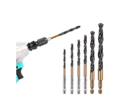 - Jogo De Brocas Aço Cobalto Hss 6541 E Metal Com Haste Hexagonal, 6
