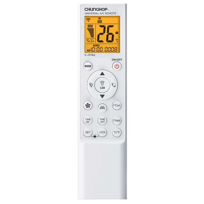 Comando Fwinl K-2098e Universal Ac Com Ecrã Lcd (compatível Com Ar Condicionado)