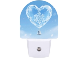 Luminária De Parede Com Sensor Crepuscular, Led Moderno 0,5 W Em