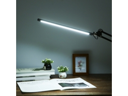 Lâmpada de Mesa LED com Clip, 3 Modos de Cor, 10 Níveis de Brilho, Estudo, Escritório