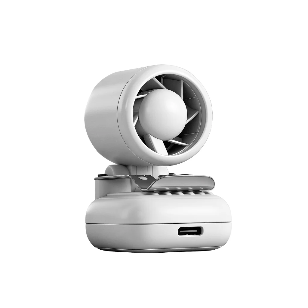 Clipe para ventilador MDUG, cinto, bateria 6000mah, 100 velocidades, iluminação