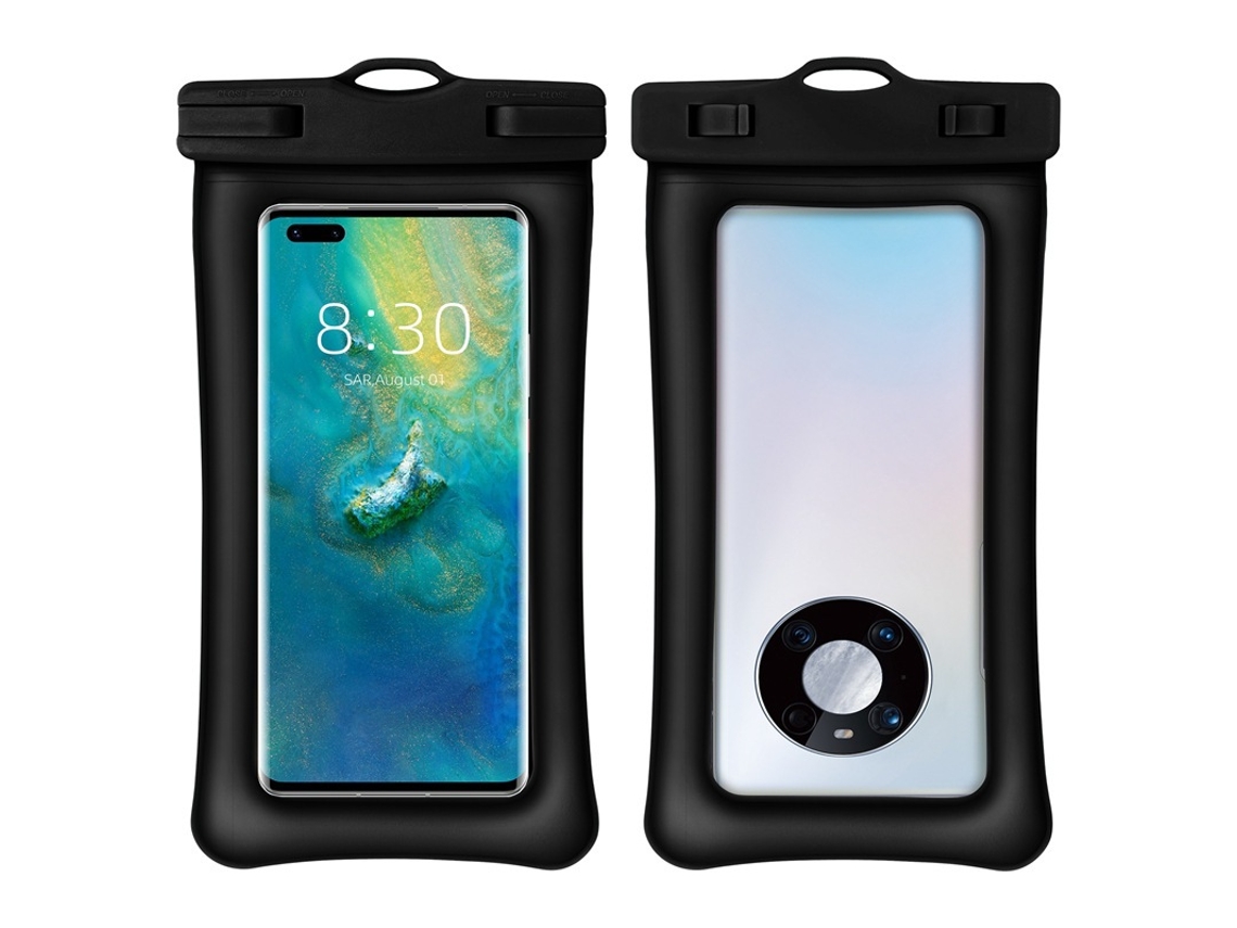 Mobile Phone Waterproof Bag Double Airbag Diving Swimming Rainproof Black