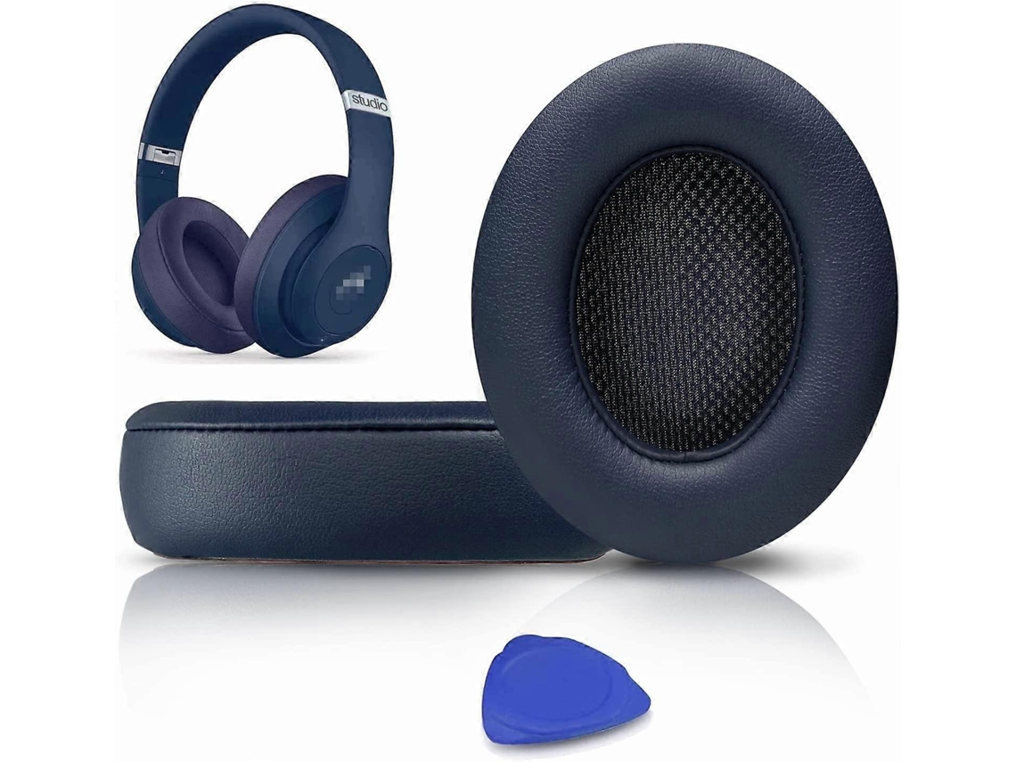 Lurelia Almofadas Auriculares Para Auscultadores Beats Studio 2 E Studio 3 (com E Sem Fios), Azul Marinho, Em Espuma De Memória, Azul