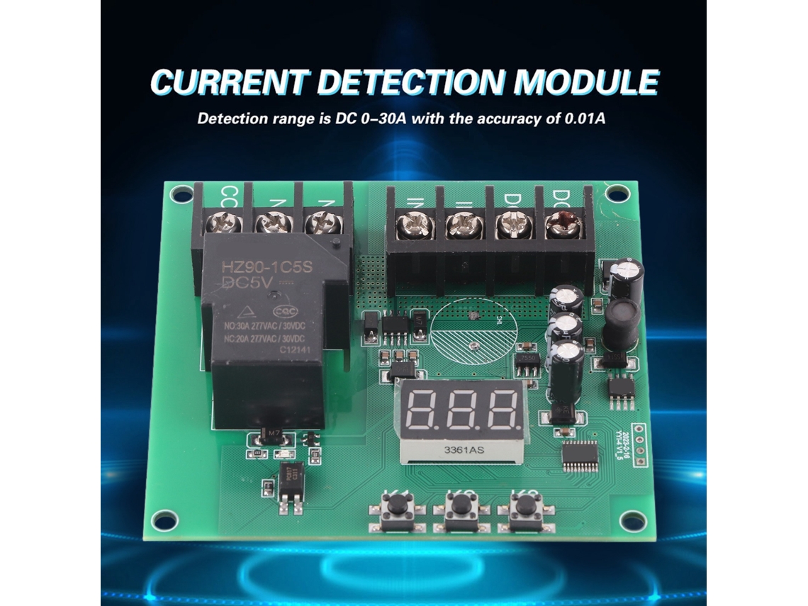 Módulo Relé Detecção Corrente Cc 7-30v 0-30a