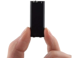 Mini Gravador Digital Com Unidade Flash Usb De 8gb E Função Mp3 / Capacidade De Gravação De 96 Horas Yizhood (preto)