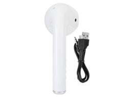 Caixa de Som Mali Bluetooth com Estilo de Fone de Ouvido, Suporta Cartão Tf, Branco