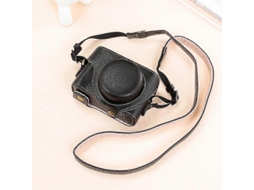 Estojo De Couro Pu Para Câmera Sony Zv-1f / Zv1m2 Com Alça.