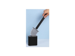 Escova Sanitária de Silicone com Suporte de Parede Cabo Longo Antibacteriana Flexível Plana Rápida Secagem AQUAFORGE