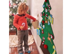 Kit De Rvore De Natal De Feltro Para Montar, Com Enfeites Para Crianas, Presentes De Natal, Decorao De Porta E Parede Para O Ano Novo. Hengjian