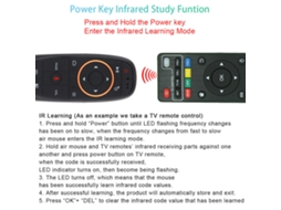 Aetheria controle Remoto Sem Fio 2.4ghz G10 com Receptor Usb e Controle de Voz para Smart Tv Android Tv Box Pc Preto
