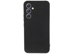 Capa Traseira De Tpu Macio Anti-riscos Com Revestimento De Fibra Preta Para Samsung Galaxy S25 Fe