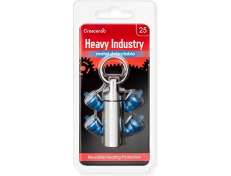 CRESCENDO Heavy Industry 25 Metal Detectável Tampões para Os Ouvidos