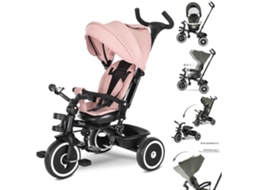 Triciclo Evolutivo Lorelli Tino Com Assento Giratório E Encosto Reclinável. - Pink