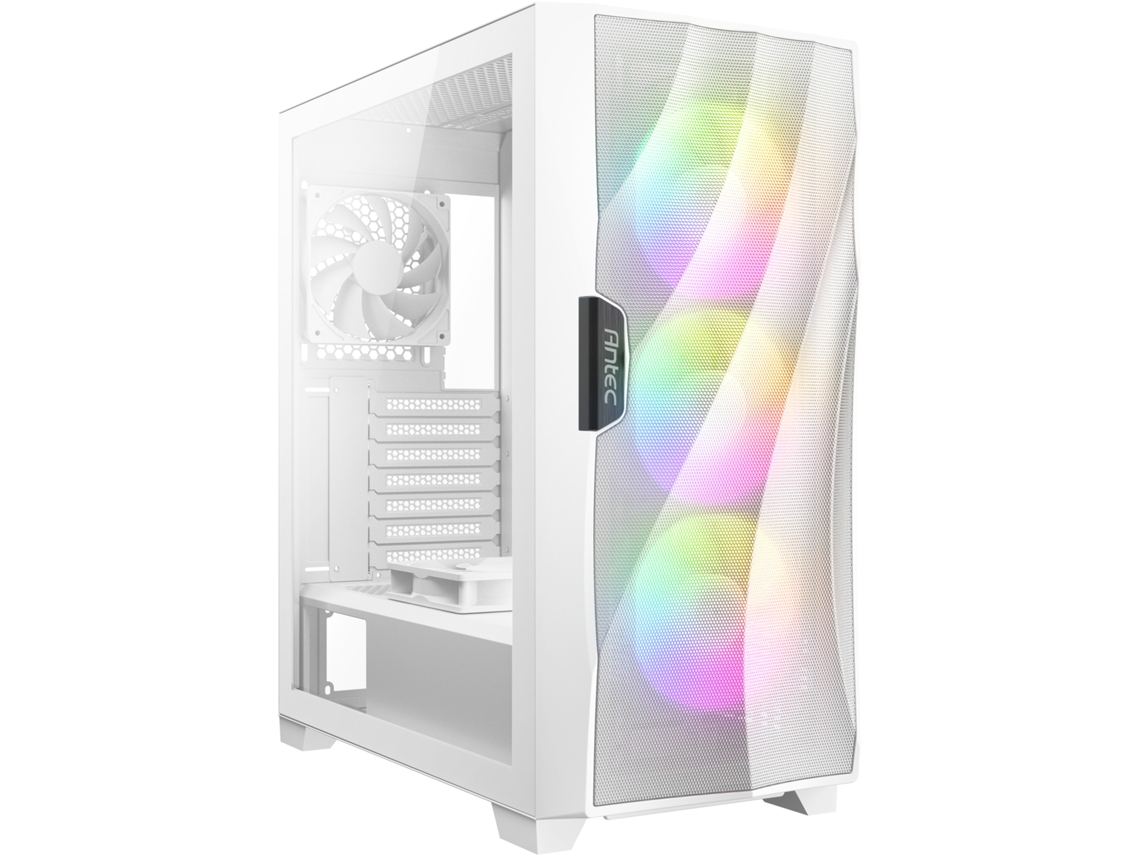 Caixa de Pc Média Torre Atx com Painel de Vidro ANTEC Dark Fleet Df700 Flux Rgb