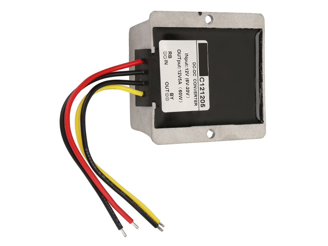 Laxiscreed Conversor De 6-20v Para 12v Com Ajuste Automático E Saída De 5a