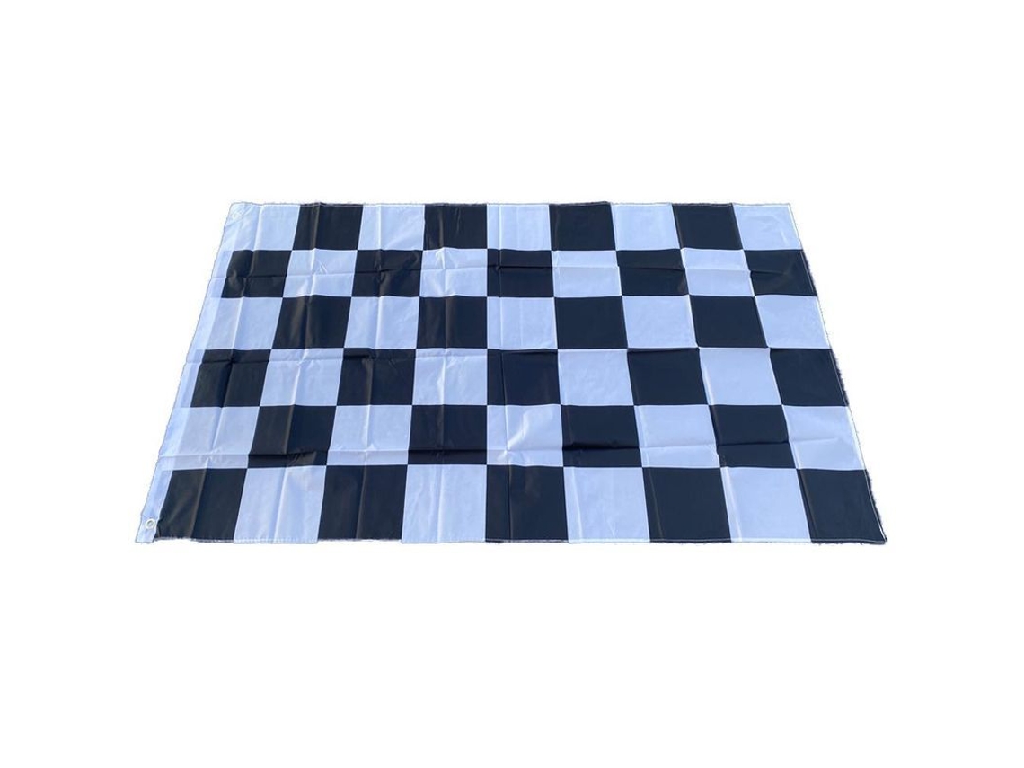 Bandeira de Xadrez Preto e Branco 3x5ft | S/MARCA