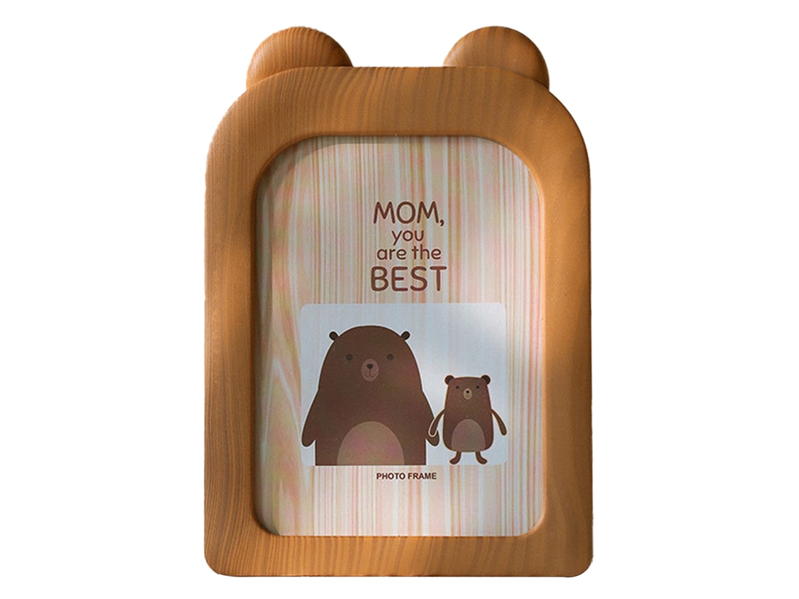 Quadro Decorativo De Foto Cute Urso Marrom 7 Polegadas