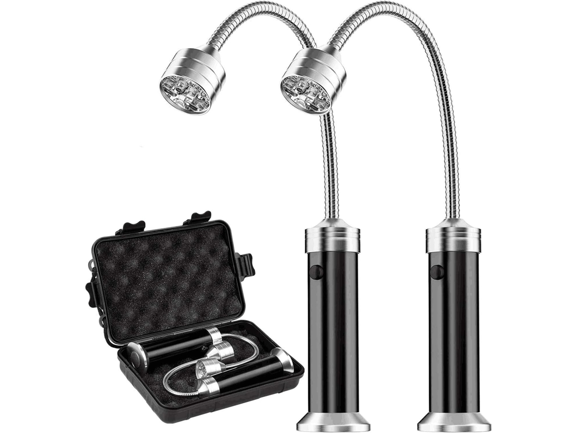 Luzes Para Churrasco Perle Rare, Conjunto De Luzes Magnéticas Para Churrasco, Destacáveis ​​em 360° (conjunto De 2 Peças, Preto)