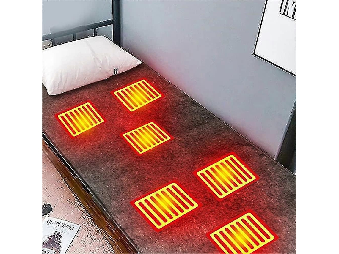 Cobertor Elétrico Usb Para Cama, 160x150cm, 3 Velocidades, Termostato, Almofada De Aquecimento De Colchão Lavável Olysi Shop