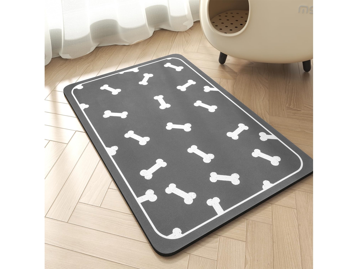 Tapete Absorvente para Comedouros e Bebedouros de Cães 30 X 50 Cm AQUAFORGE