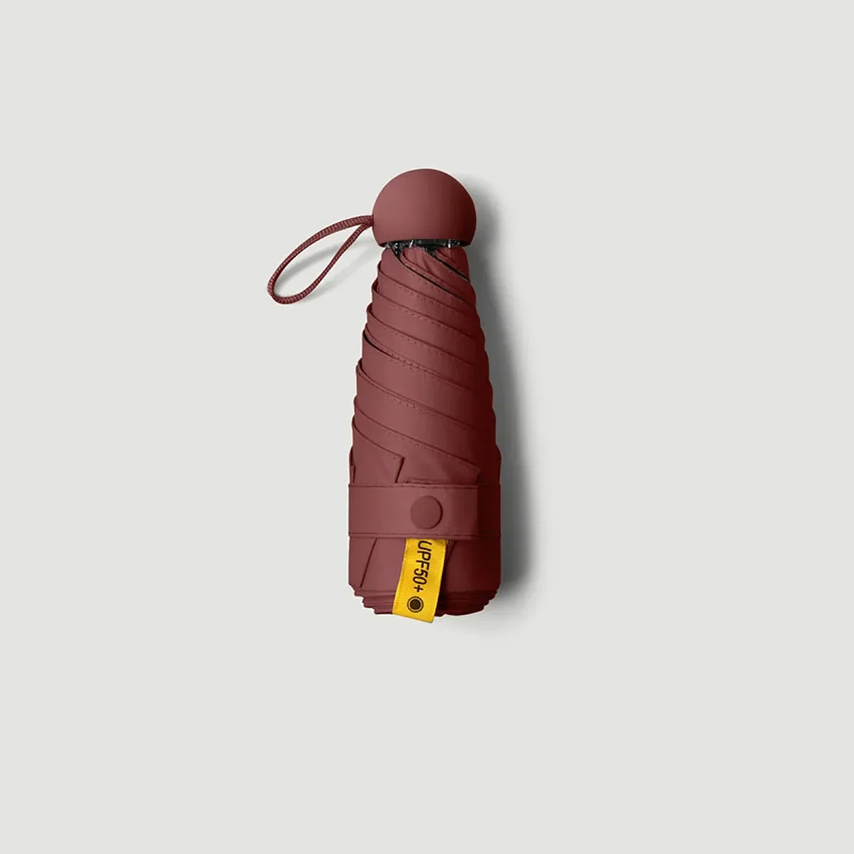 Guarda chuva Dobrável, Leve, Mini, Portátil, para Proteção Solar Externa. MDUG (borgonha, 6k)