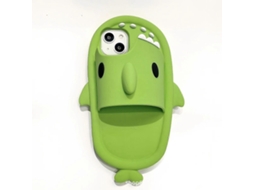 Capa De Celular Divertida Com Tubarão 3d Para Iphone 14 Pro Max.